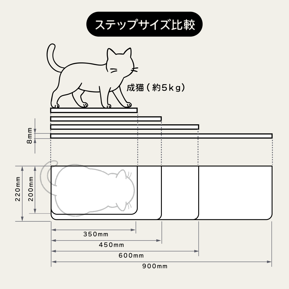 CATROAD+ ワイドステップ 450mm