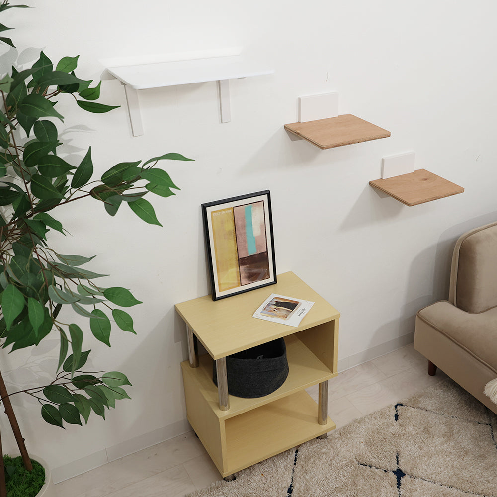 てるてるぼーず　キャットステップ OBLONG(クリアキャットステップ)-MYZOO【nekokobo select】 | 猫